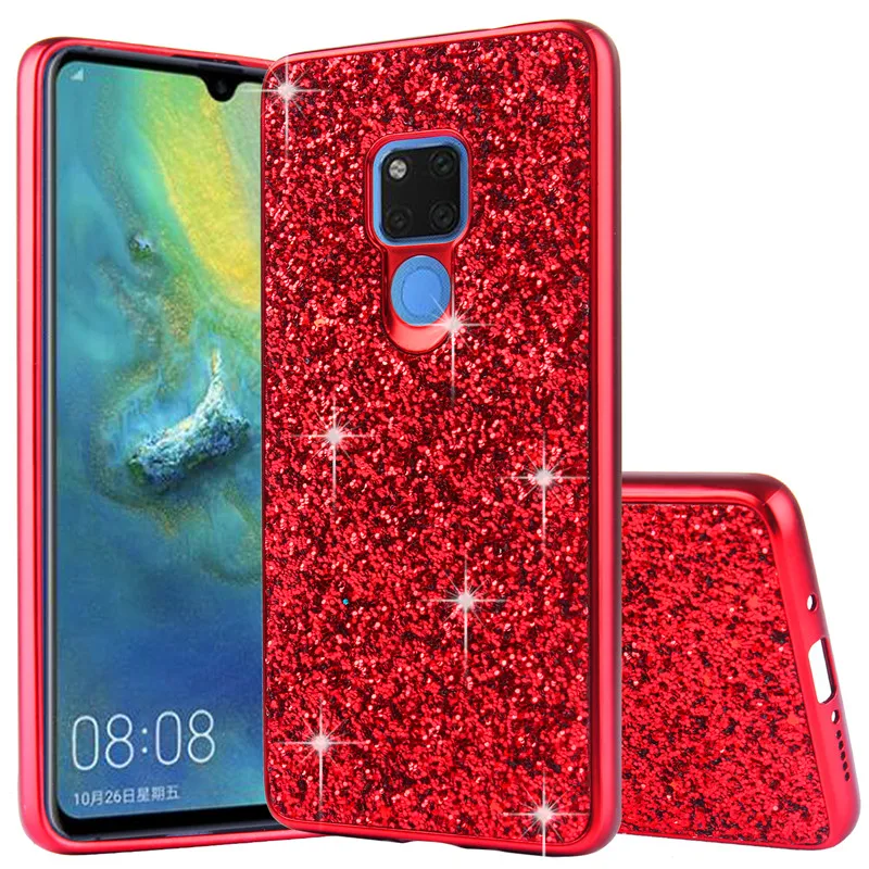 Модные сверкающая блестка чехол для телефона huawei P30 Pro Mate20 X Lite Nova 3i P20 lite рro