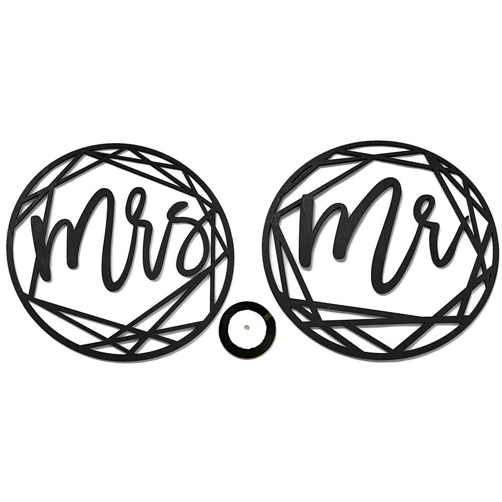 2 шт. деревянные баннеры на стулья для украшения свадеб вечеринок | Дом и сад