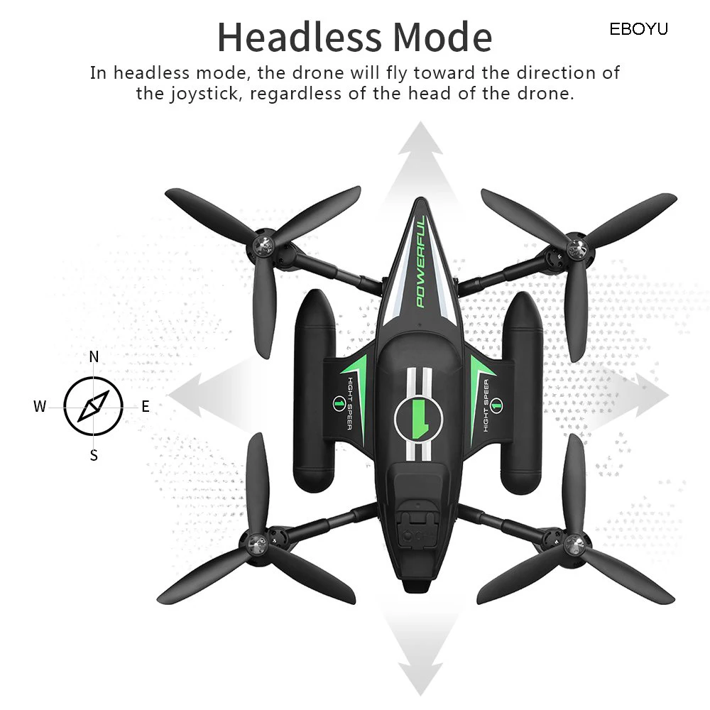 WLToys Q353 Triphibian 2,4G 6-осевой Gyro установка воздушно-грунтовых вод Квадрокоптер с дистанционным управлением Безголовый режим один ключ выключение питания/возврат RTF р/у Дрон