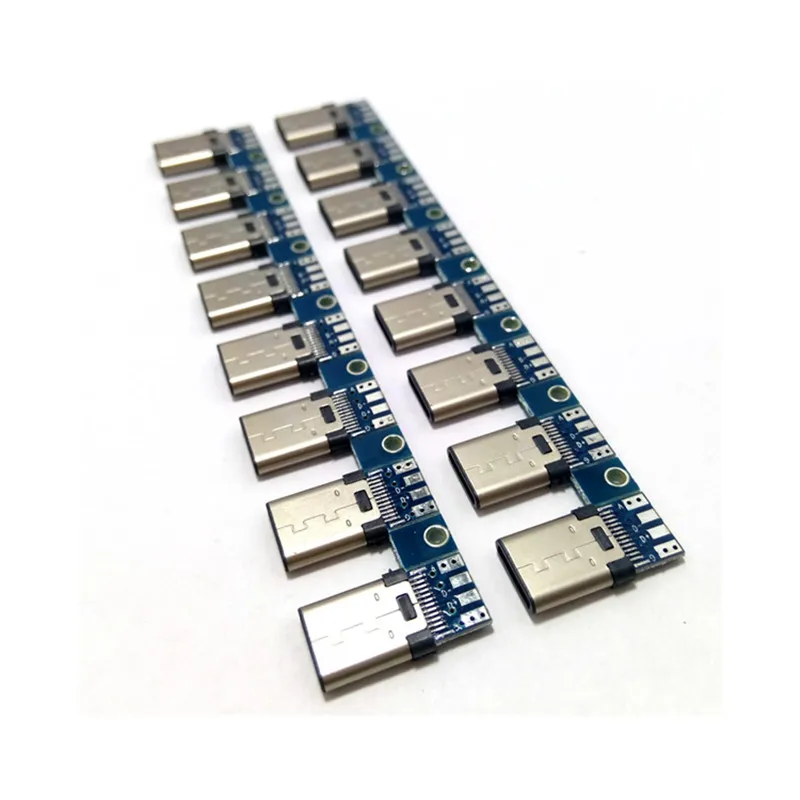 10 шт. DIY OTG USB 3.1 сварочный штекер 3 1 Тип C разъем с печатной платой вилки линии