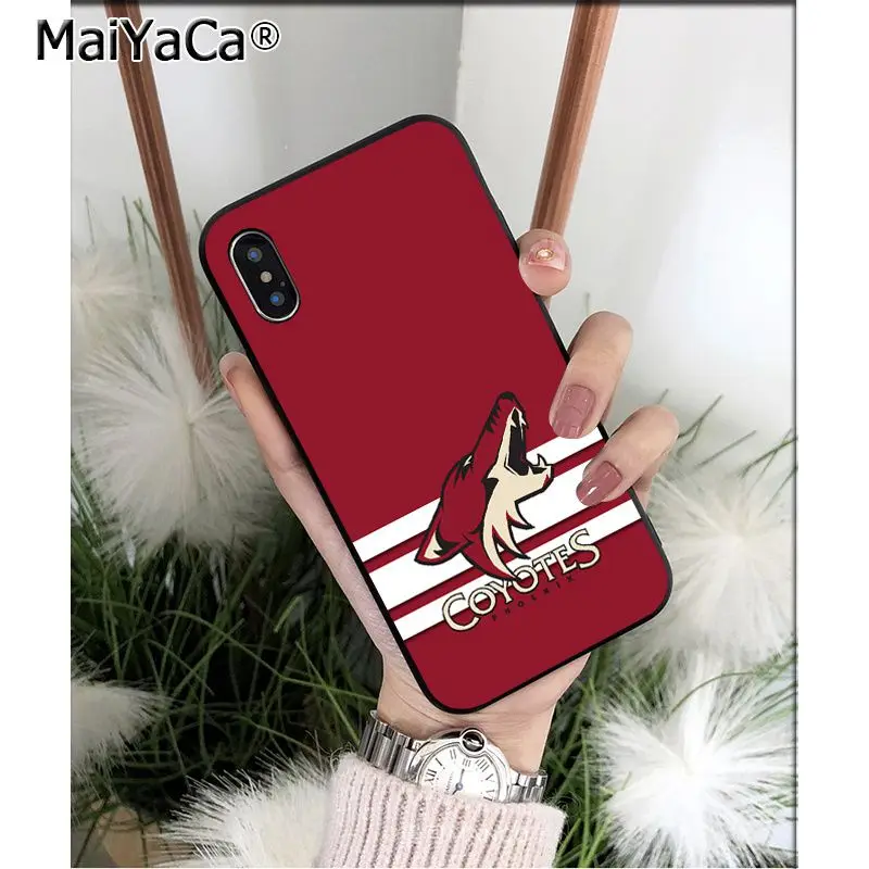 A7 Мягкий высококачественный чехол для телефона MaiYaCa Phoenix Coyotes из ТПУ для мобильных телефонов Apple iPhone 8 7 6 6S Plus X XS MAX 5 5S SE XR - Цвет: A7