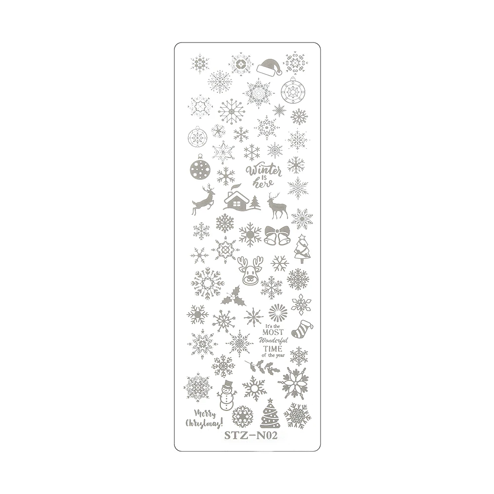 12x4 см пластины смешанных стилей ногтей штамповки геометрических цветов листьев