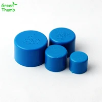 30pcs blue pvc inner diameter 20 mm25 mm32 mm40 mm pipe cap hose end connector for garden irrigation watering system adapter