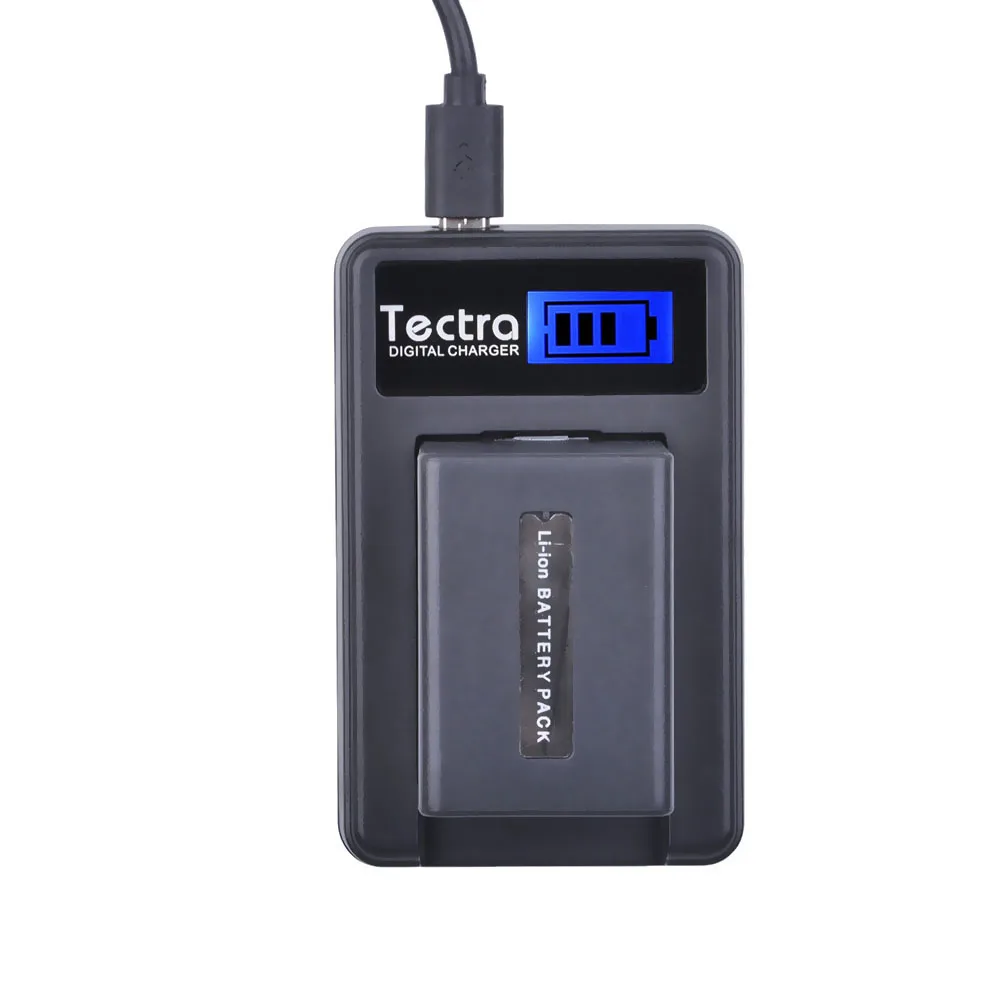 3 шт. Аккумулятор для камеры Tectra NP FV100 с ЖК дисплеем и USB зарядным устройством Sony FH30