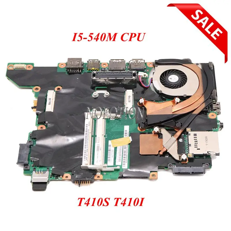 NOKOTION для lenovo thinkpad T410I T410S T410SI Материнская плата ноутбука I5-540M cpu NVS 3100 M DDR3 04W1905 -
