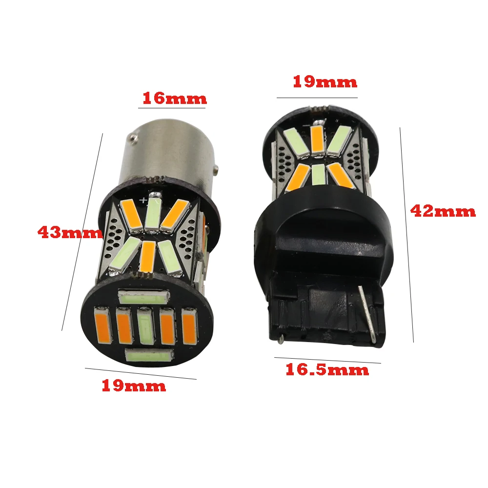 YSY 2 шт. Новинка BAU15S 1156 7440 31 SMD 7020 светодиодные автомобильные фонари стоп сигналы