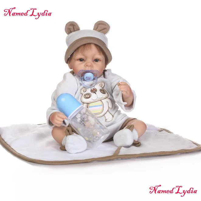 16-дюймовый 40 см NPK мягкая силиконовая кукла для новорожденных мальчиков на продажу в подарок на день рождения для детей, образовательные игрушки бонекас.