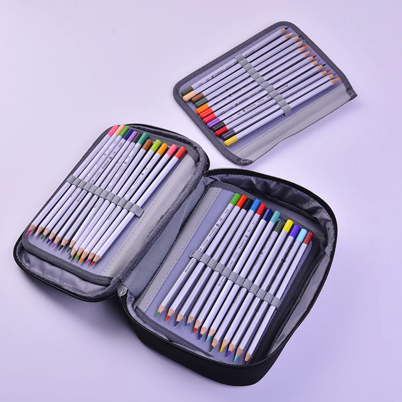Пенал 72 Отверстия estuche Эсколар Pencilcase Trousse школьников stylo Оксфорд ETUI voor школы pennenzak Книги по искусству коробка для Карандаши