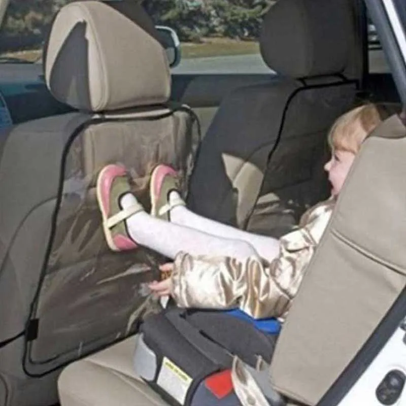 

2Pieces/Lot Car Auto Seat Back Protector Cover For Children Kick Mud Clean Black 58*44cm Hot Sale