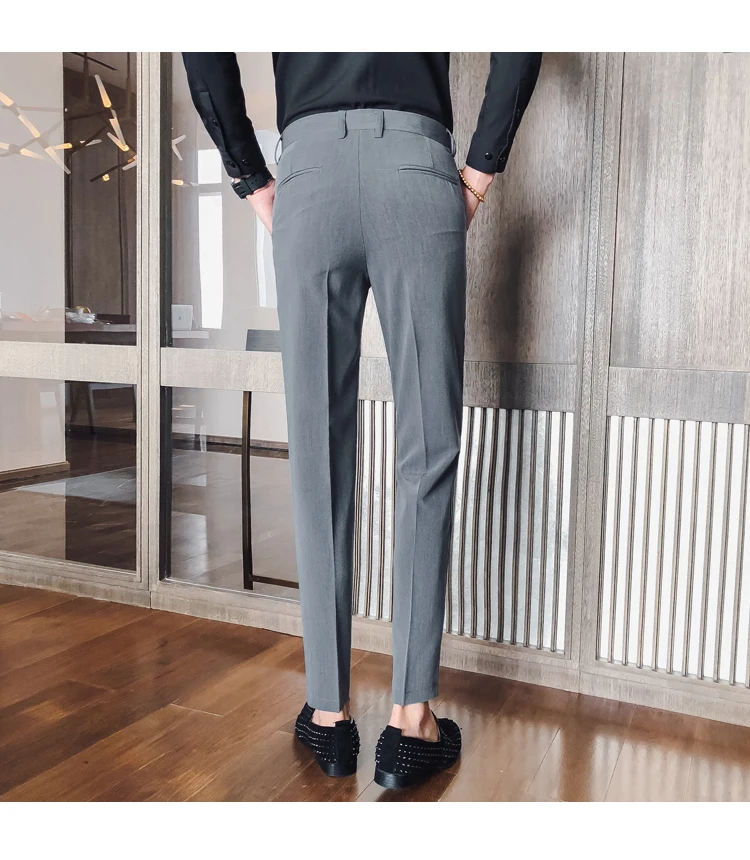 Платье Брюки Slim Fit Greyblack мужские деловые штаны деловые классические брюки мужские брюки офисные брюки мужские