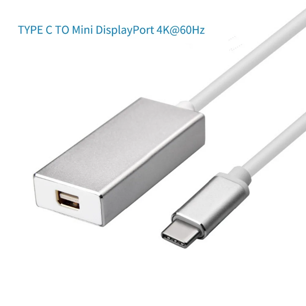 Адаптер USB C к Mini DP 4K 60 Гц Type Display адаптер Plug and Play Thunderbolt 3 конвертер для MacBook Pro |