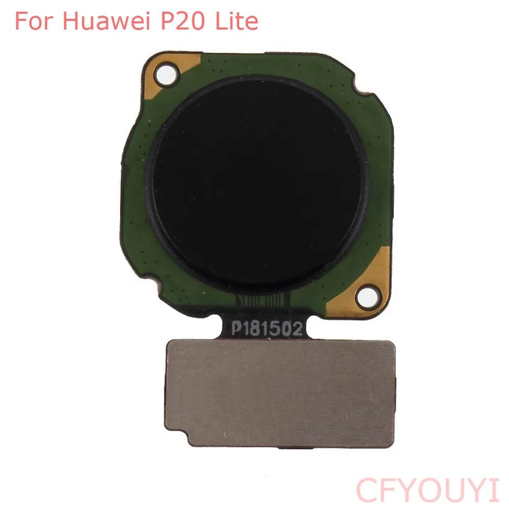 10 шт./лот для Huawei P20 Lite Главная Кнопка возврата отпечатков пальцев гибкий кабель