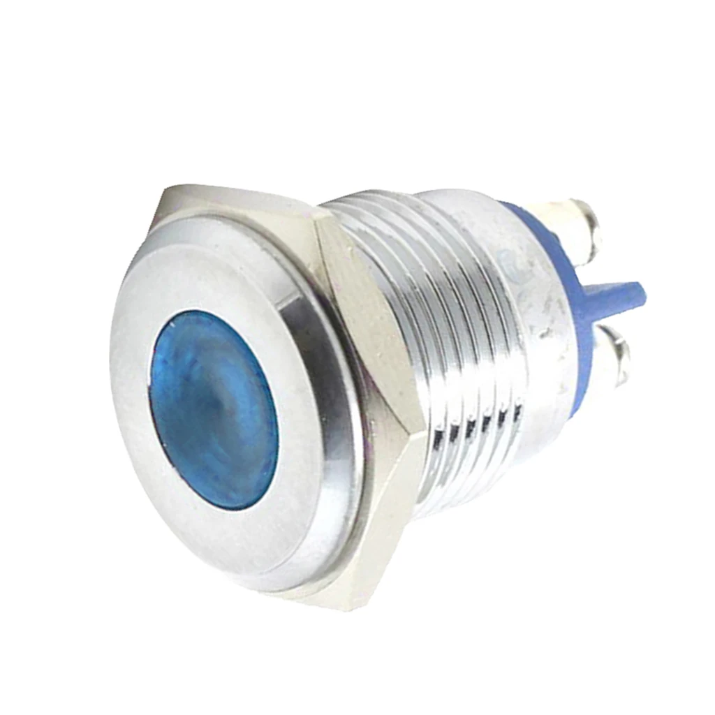 16 мм 12 В водонепроницаемый сигнал на приборной панели Источник питания