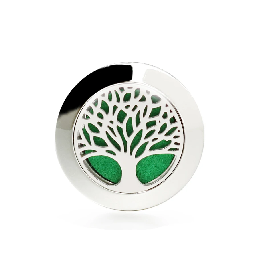 20 мм из нержавеющей стали Древо жизни круглый ароматерапия/эфирное масло