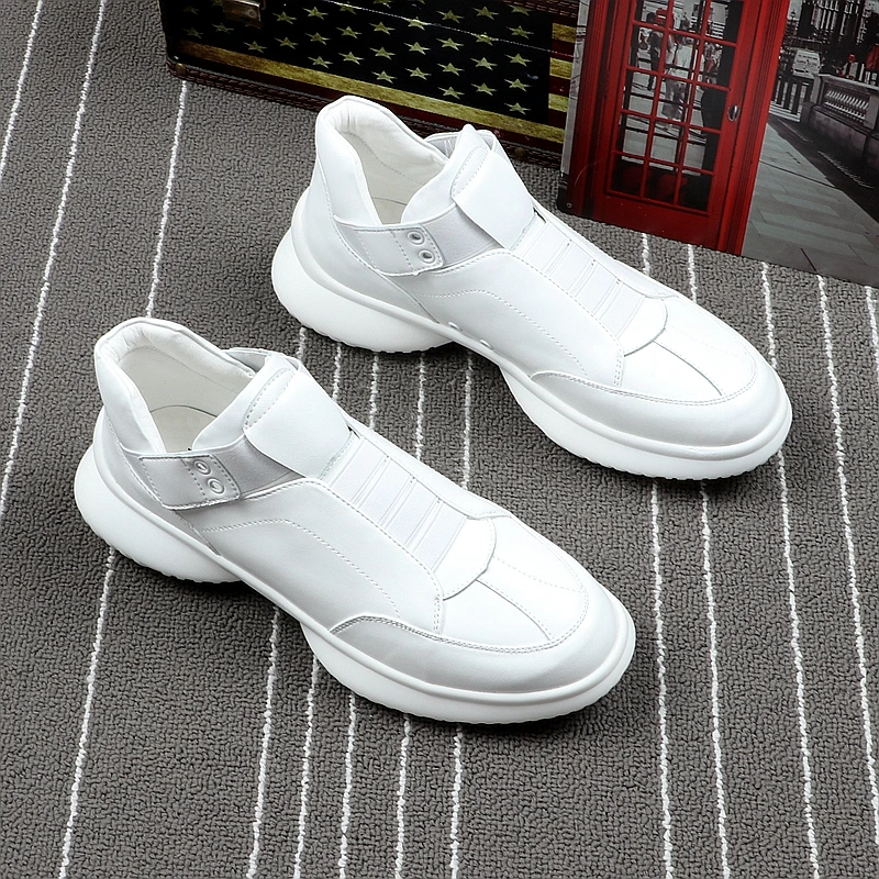 Мужские кроссовки без шнуровки CuddlyIIPanda синие дышащие для прогулок на весну и