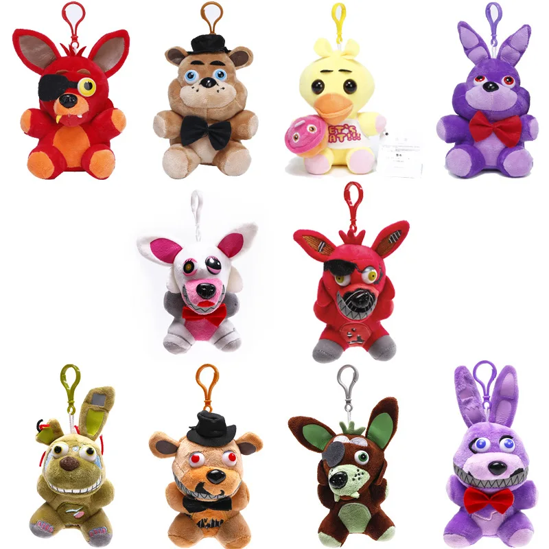 Горячая пять ночей у Фредди FNAF медведь Фредди кошмар спрингтап мангл Фокси Бонни брелок кулон подарок на день рождения плюшевые игрушки