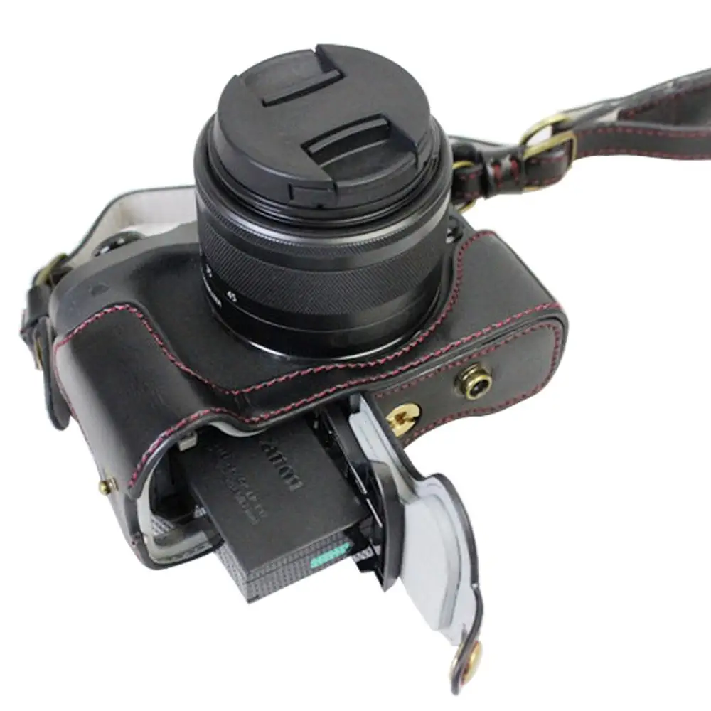Полный корпус Точная посадка pu кожаный чехол для цифровой камеры сумка Canon M6 m6 с