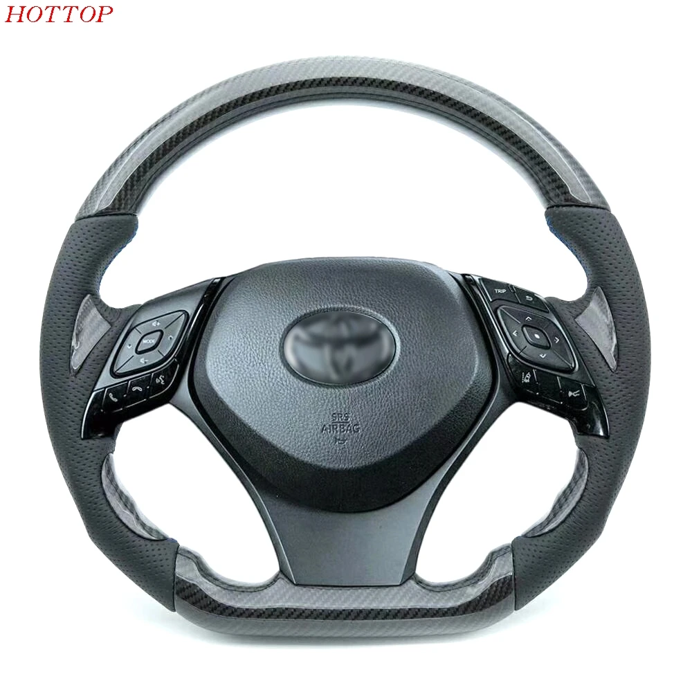 FOR Toyota C-HR CHR C HR Carbon Fiber Steering Wheel D Type