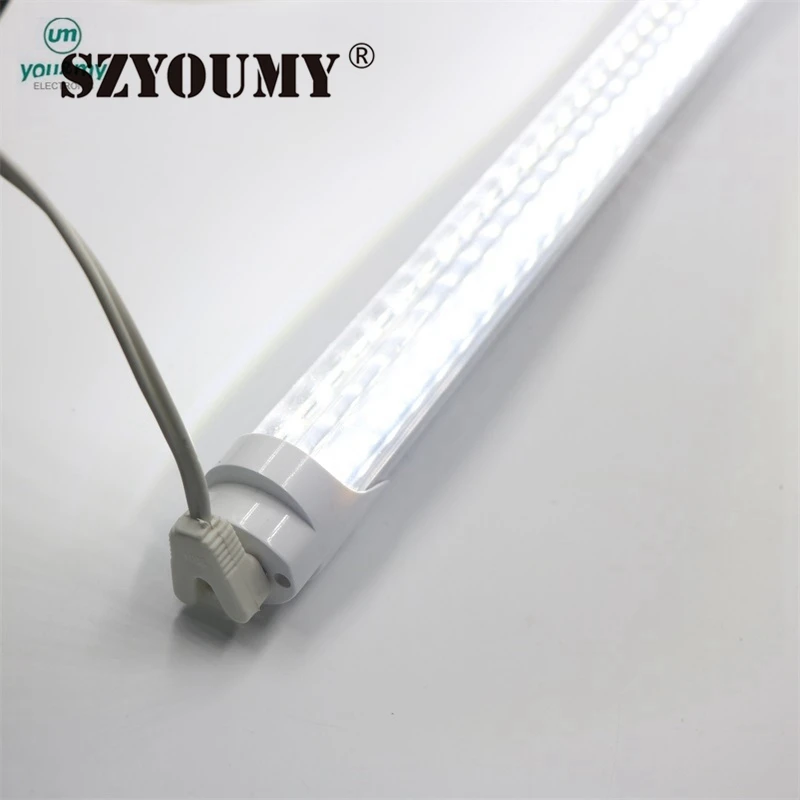 

SZYOUMY Led Tubes T8 Double line Led Bar G13 V Shape Led Tubes Double Sides SMD2835 Led Fluorescent Light 85-265V Wide Voltage
