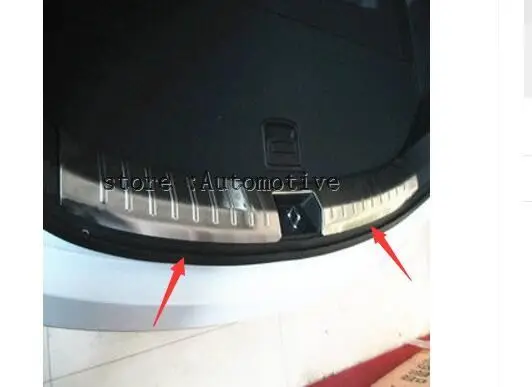 Протектор для порога заднего бампера из нержавеющей стали Hyundai Santa Fe IX45 2013 2014 2015 2016