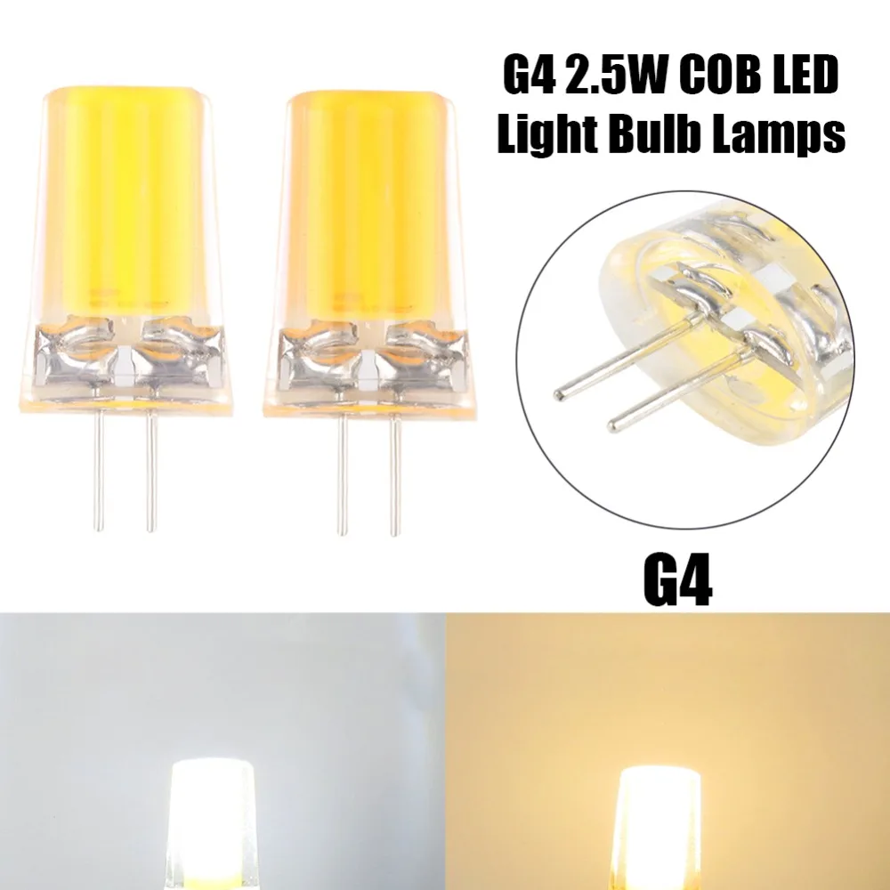 G4 2.5W/4W G9 COB LED Home RV Boat Light Bulb Lamps Warm White Pure Color Bulbs #258379 | Лампы и освещение