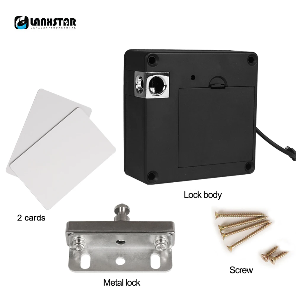 Смарт замок RFID M1 для защиты от детей невидимый ящиков черный Электронный скрытый