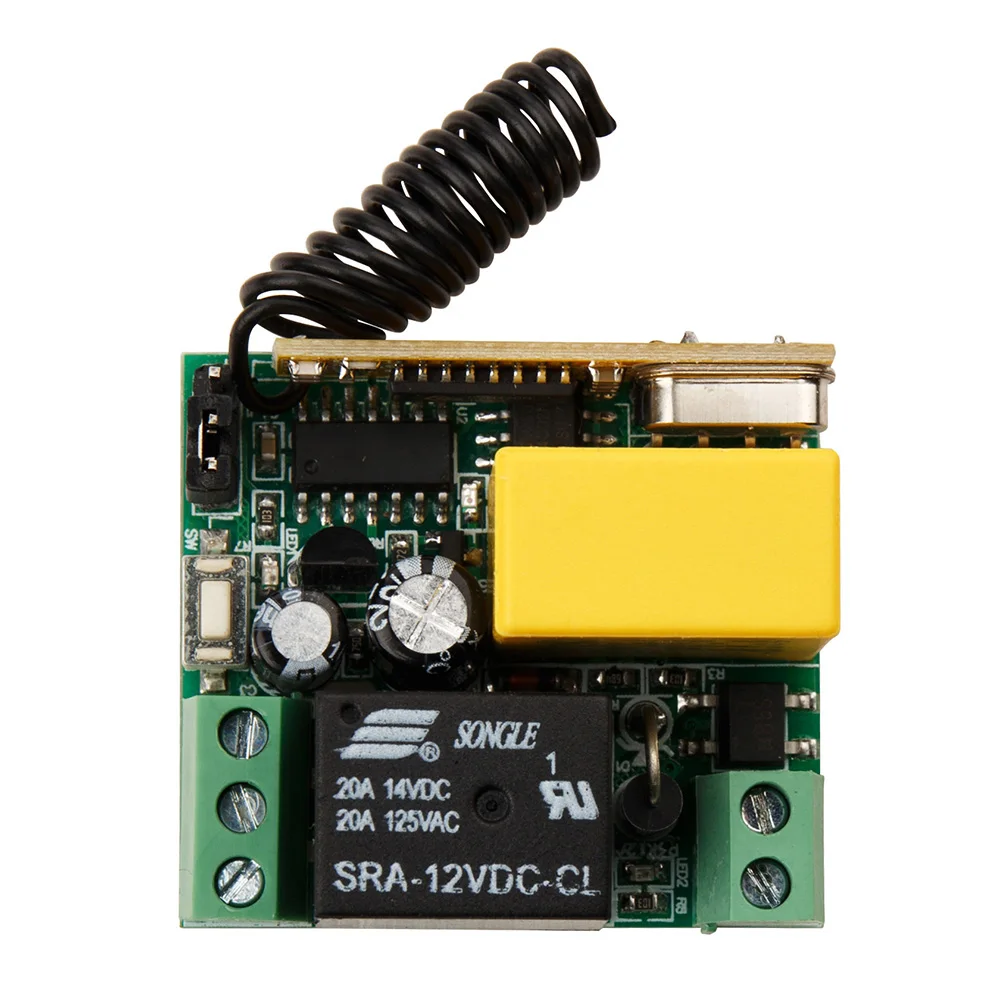 Новый AC220V 1CH RF Беспроводной мини смарт реле приемника пульты дистанционного