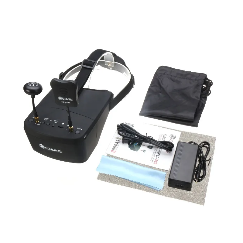 Eachine EV800D 5,8G 40CH разнообразие FPV очки 5 дюймов 800*480 видео гарнитура HD DVR встроенный аккумулятор против Fatshark Aomway