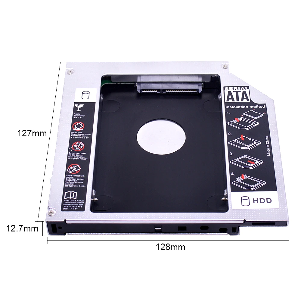 CHIPAL PATA IDE для SATA 3,0 2nd HDD Caddy 12,7 мм для 2," SSD чехол Корпус жесткого диска для ноутбука CD-ROM DVD-ROM Optibay