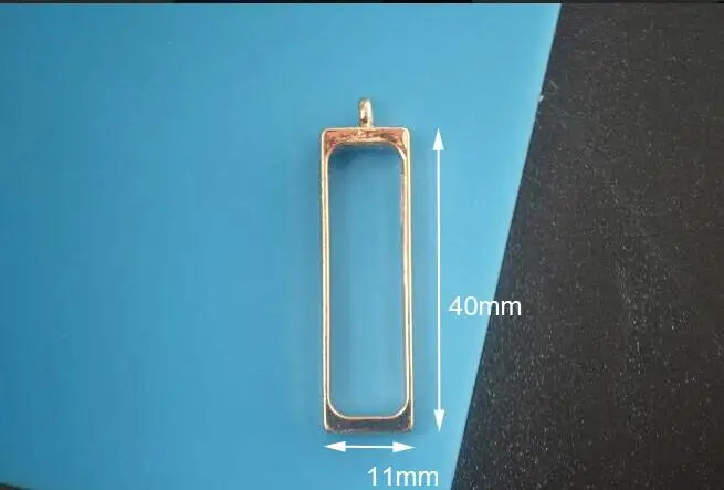 kc gold rectangle 5 шт. 7 форма металлическая рамка DIY эпоксидная смола для изготовления ювелирных изделий изделия из смолы подарки ручной работы Цветочные геометрические формы УФ Смола ожерелье - Окраска металла: kc gold rectangle