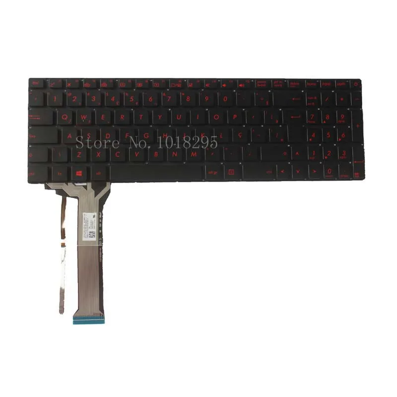 Бразилия для ASUS GL552 GL552J GL552JX GL552V GL552VL GL552VW N552VW N552VX G771JM G771JW BR Клавиатура с подсветкой