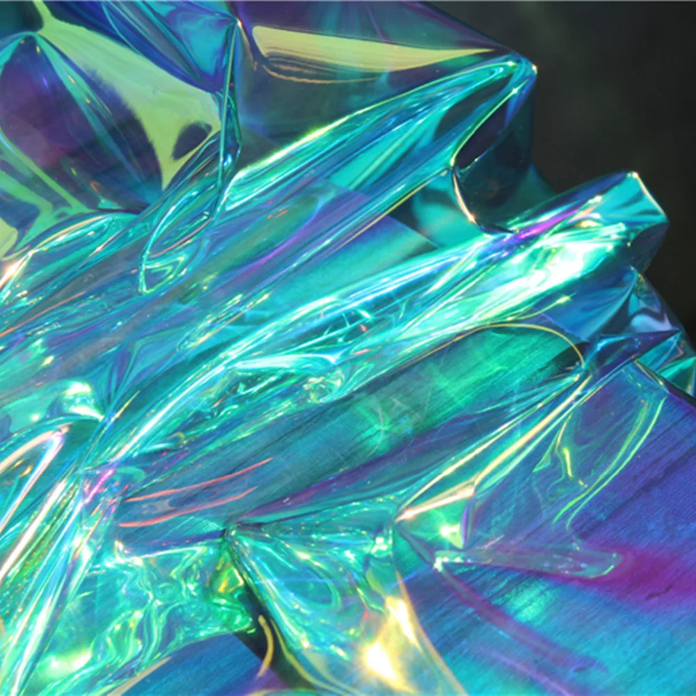 50x100 см прозрачный флуоресцентный цветной лазерный ТПУ тканевый чехол для одежды