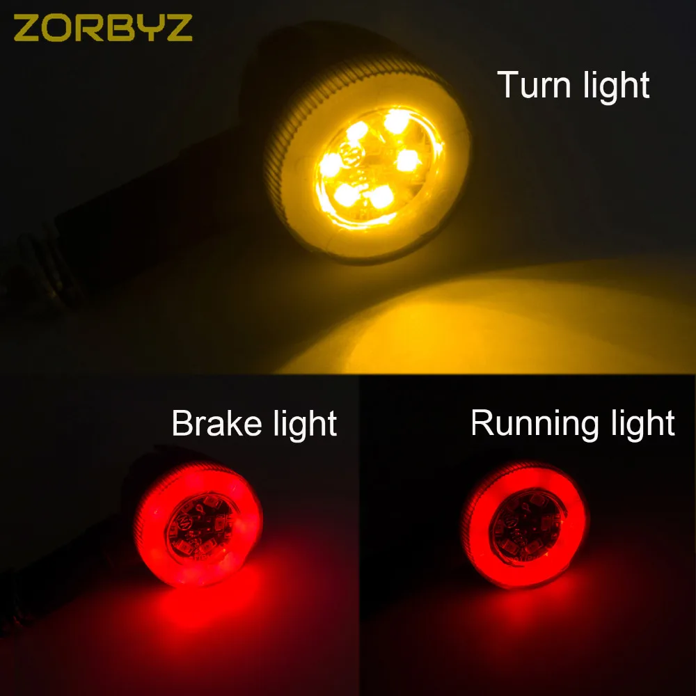 ZORBYZ универсальная Светодиодная лампа янтарного цвета задние указатели поворота