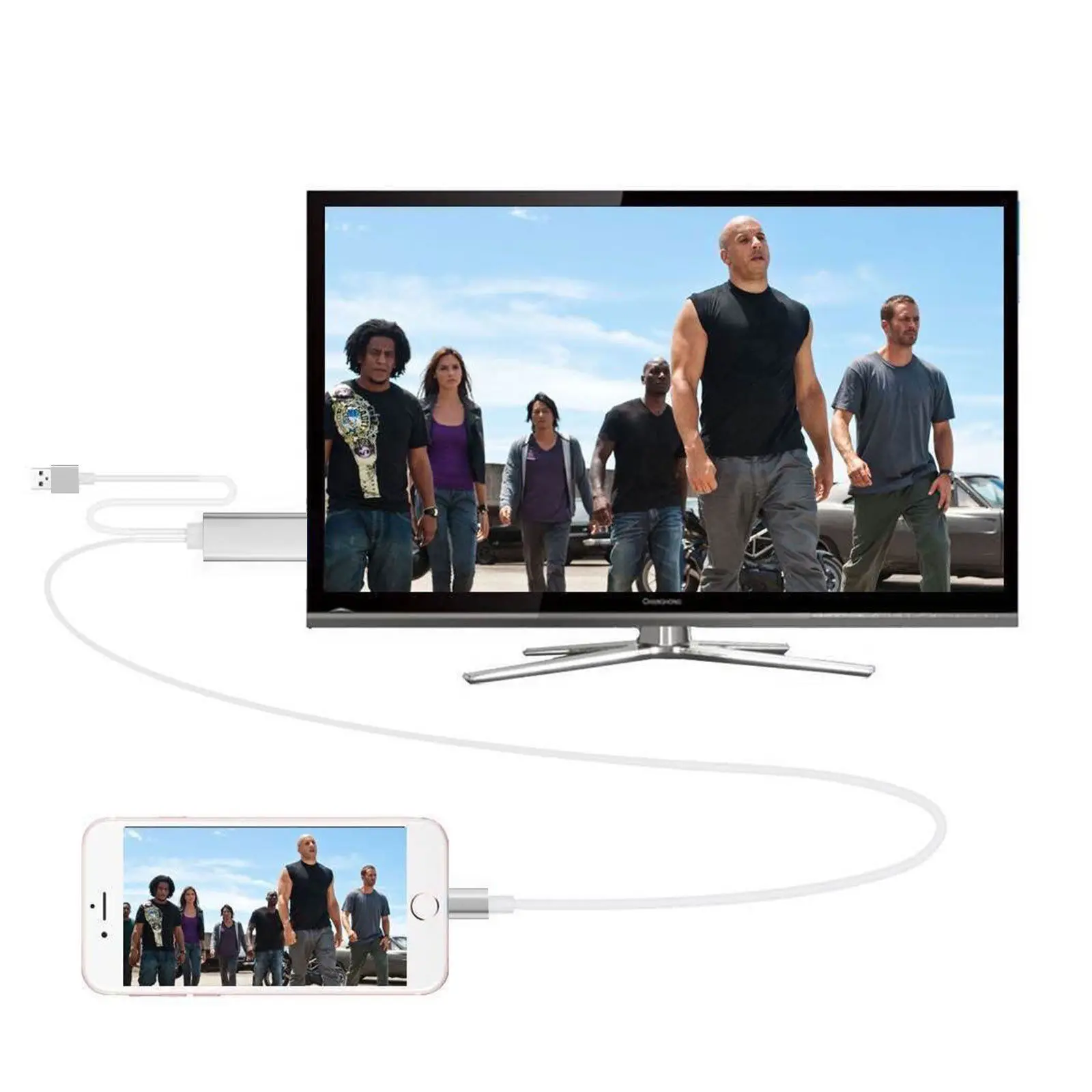 Кабель HDMI с Lightning на адаптер HDTV AV USB кабель 1080P для iPhone X 8 7 6S Plus iOS iPad Air /iPad mini 2 3