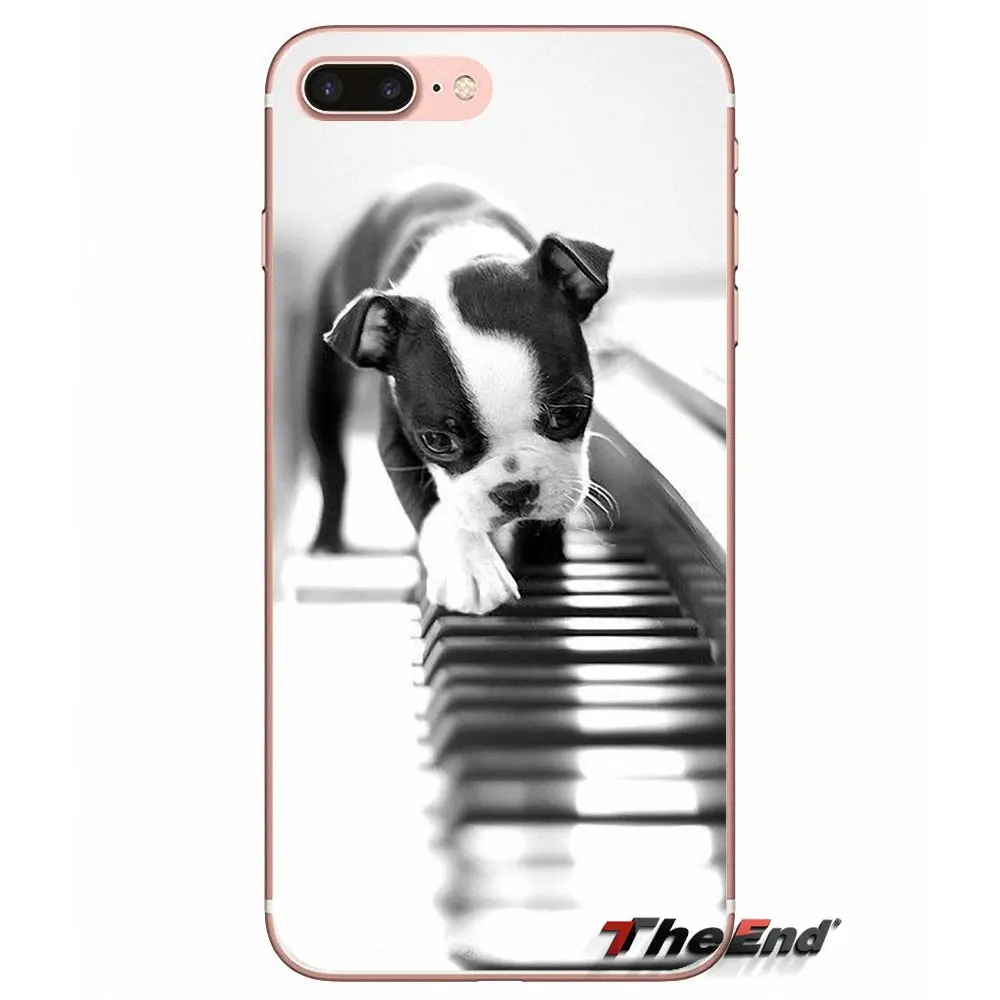 Чехол из ТПУ для Sony Xperia Z Z1 Z2 Z3 Z5 compact M2 M4 M5 E3 T3 XA Aqua LG G4 G5 G3 G2 Mini boston terrier pet dog pupes |