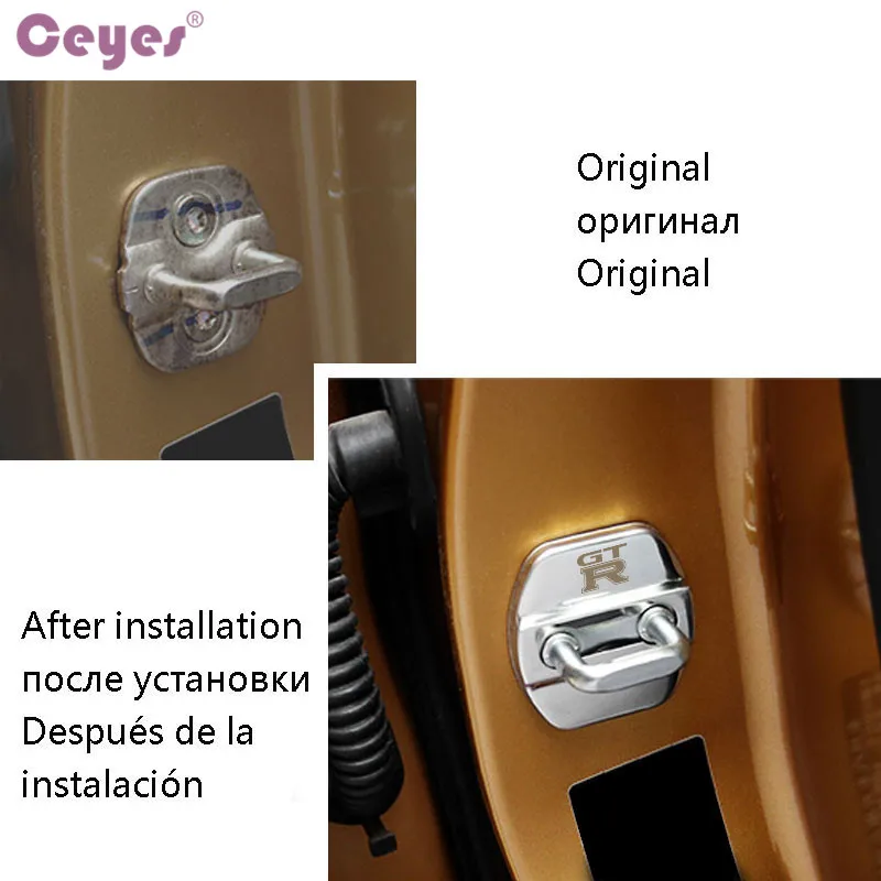 Ceyes Car Cover Styling Case For Nissan GTR Juke Qashqai GT-R Auto Emblems Tiida Teana GT R Accessories Car-Styling 4pcs/lot | Автомобили