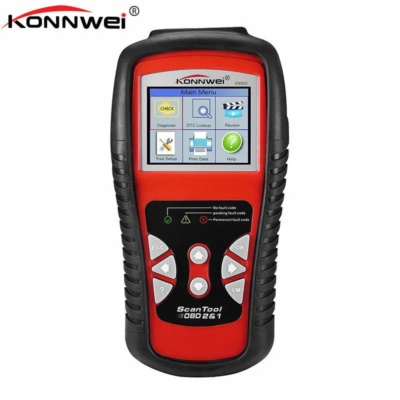 Автомобильный сканер KONNWEI KW830 OBD2 ODB2 для диагностики автомобиля Универсальный