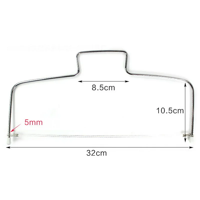 Hoomall Нержавеющая сталь регулируемая подача проволоки нож для разрезания торта