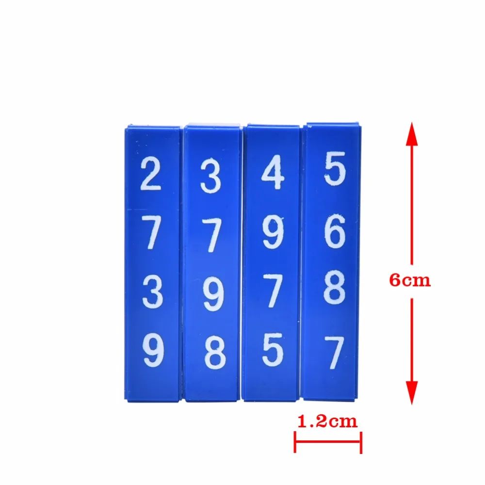 4 шт. быстросчетные блоки ментализм магические трюки реквизиты волшебный трюк
