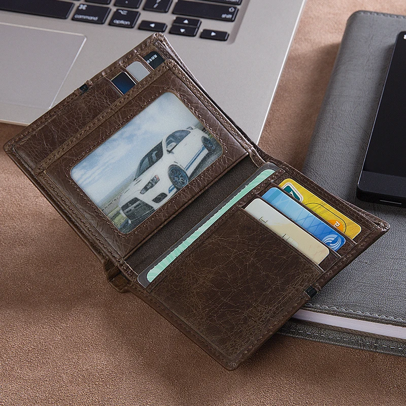 J.M.D кошелек из натуральной кожи мужской двойной чехол для кредитных карт 8157-2Q/C |