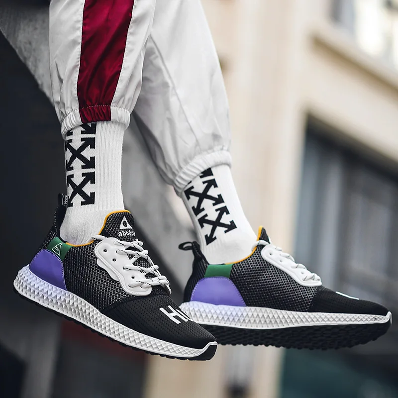 Новинка Мужская обувь Повседневная кроссовки в Корейском стиле со звездами