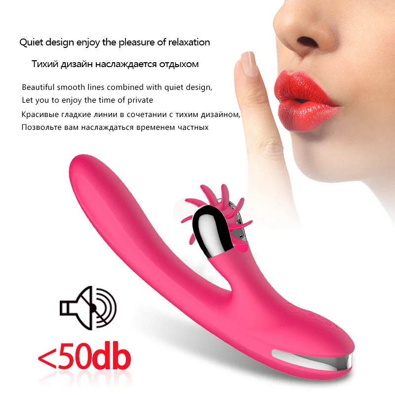 7 скоростей и 10 вращение режимов оральный секс язык игрушка Лизун G Spot дилдо