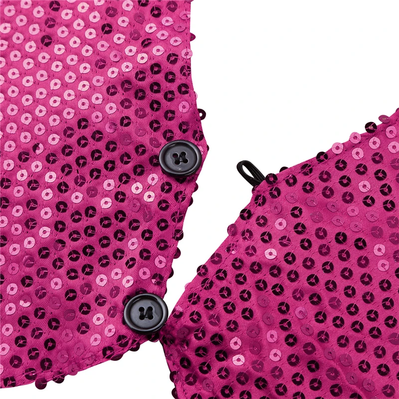 Жилет с блестками и вырезом на шее для детей жилет открытой спинкой в стиле хип