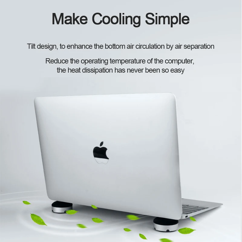 Hagibis Laptop Stand Portable Cooling Pad For MacBook Laptop Portable Cool Ball Heat Dissipation Skidproof Pad Cooler Stand images - 6