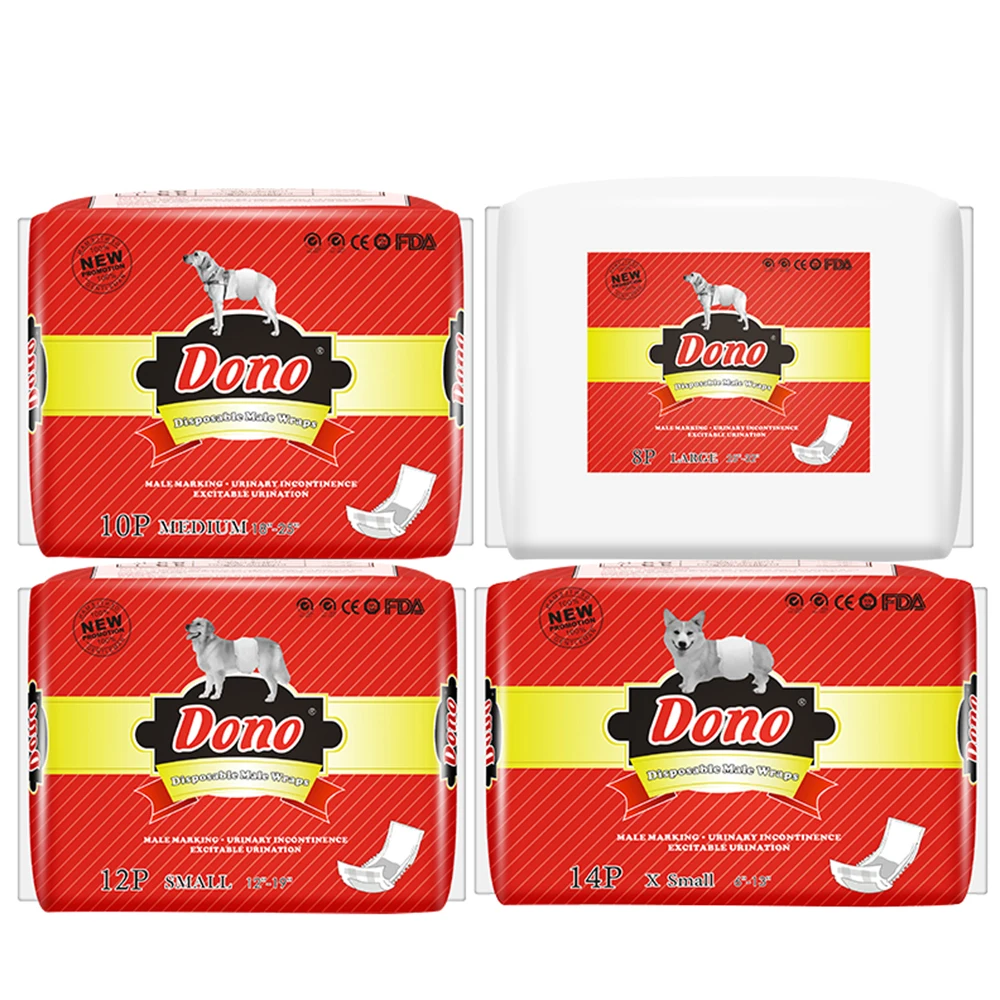 Мужские подгузники для собак милые модные одноразовые непромокаемые питомцев