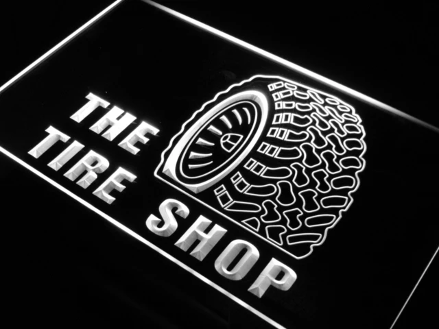 S121 магазин шин авто ремонт пива светодиодный неоновый светильник знак Вкл/Выкл