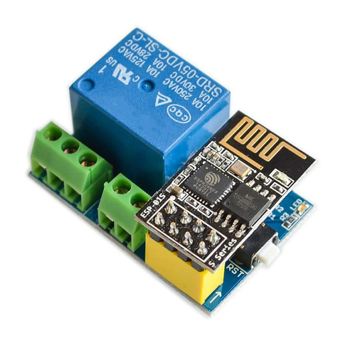 Горячая сделка ESP8266 ESP 01S 5 в WiFi релейный модуль вещи умный дом пульт