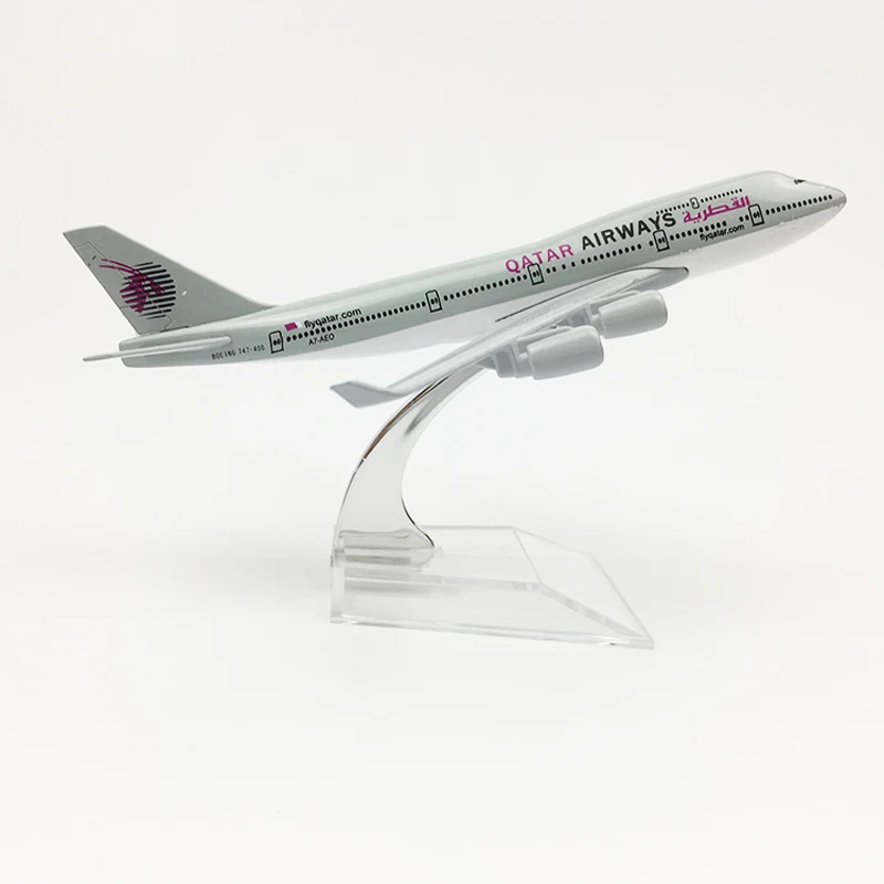 16CM MX29 QATAR Airways модель самолета 16 см Boeing 747 модель самолета 20 см A380 модель самолета сплав металл литье под давлением игрушка самолет DROPSHI - Цвет: 16CM MX29