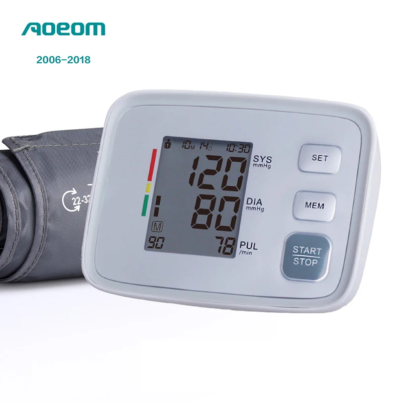 

Electronic Accurate Blood Pressure Monitor Sphygmomanometer Upper Arm Automatic Digital Sphygmometer Tonometer Household