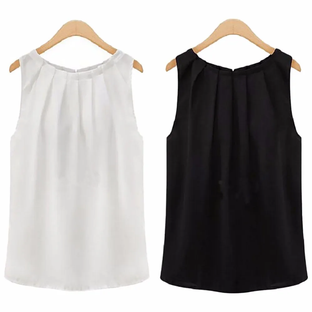 Новые женские тропические сексуальные Складные без рукавов с круглым вырезом